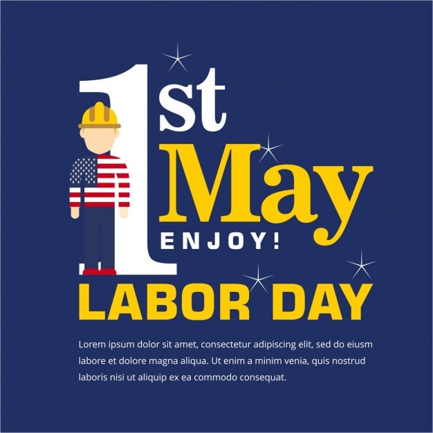 Blue labor day background