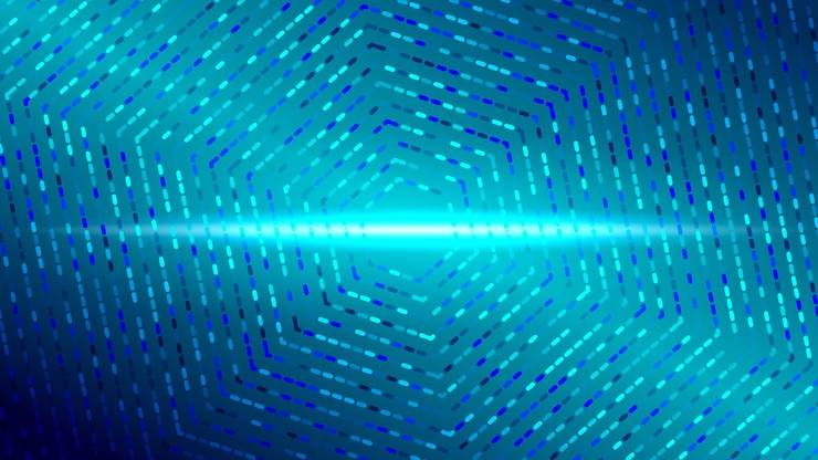 Free Vector blue light frame technology background vector illustration