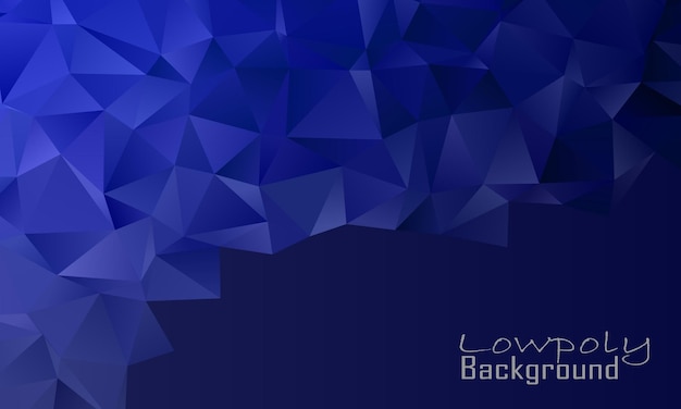 Blue lowpoly background 1