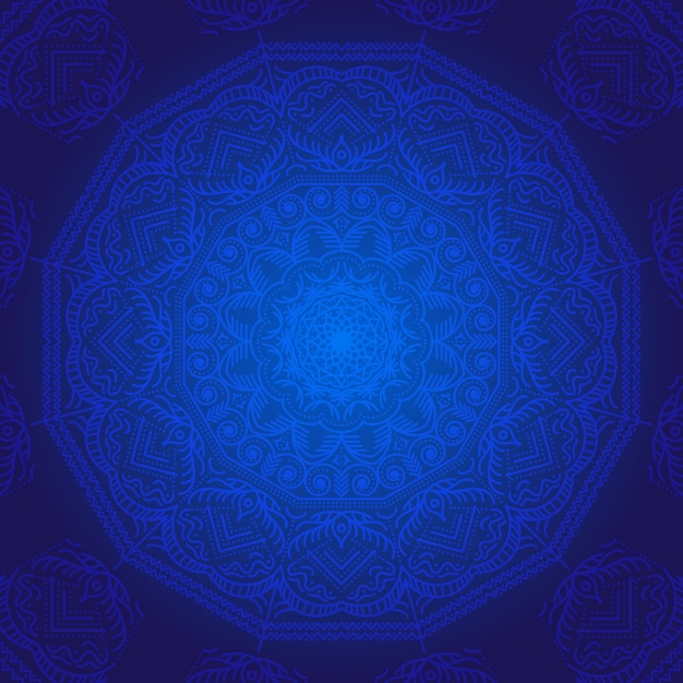 Blue mandala background