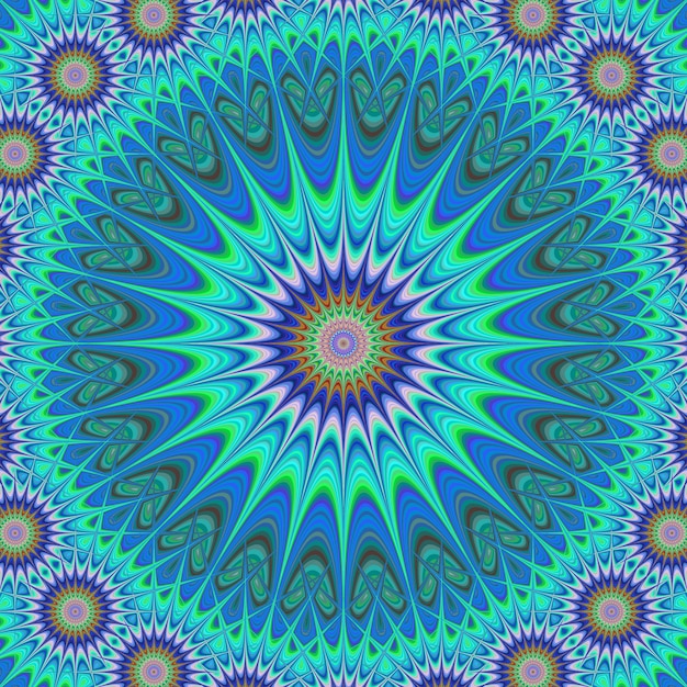 Blue mandala background