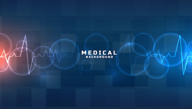 Blue medical and healthcare background