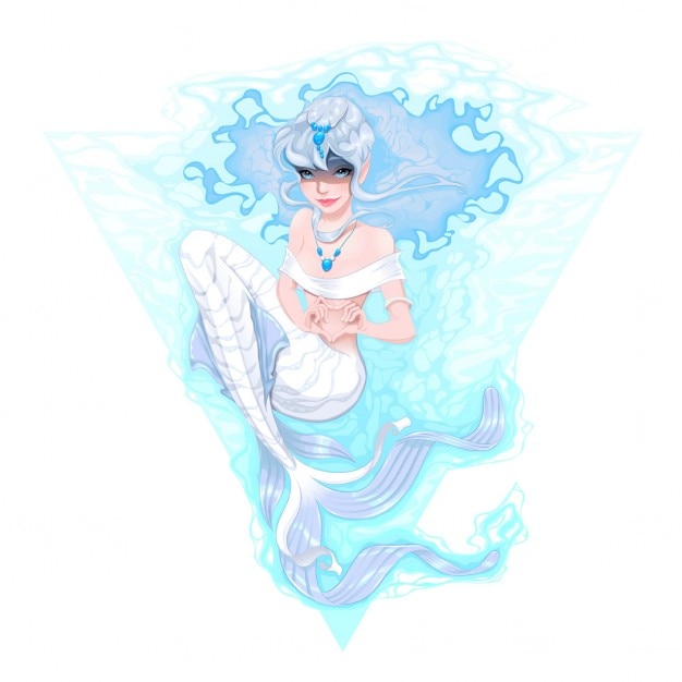 無料Vector ブルーマーメイド