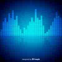 Free vector blue modern big data background