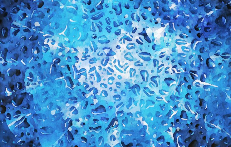 Free Vector blue modern watercolor texture background