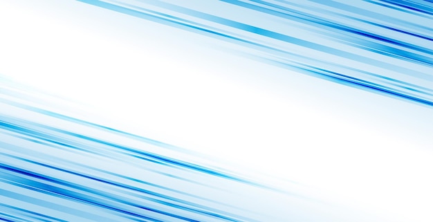 Free vector blue motion lines on white background