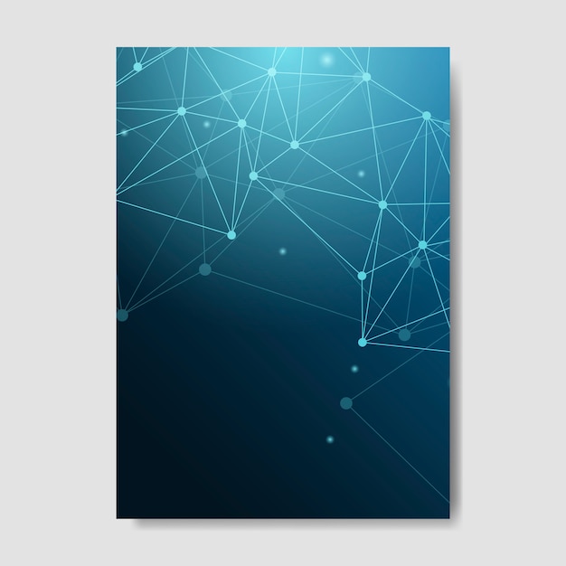 Blue neural network illustration