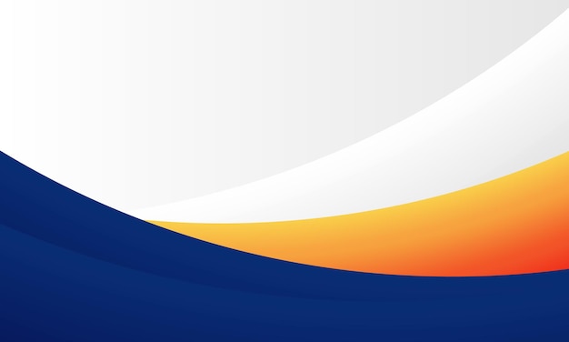 Premium Vector Blue Orange And White Modern Curve Background Design For Your Business