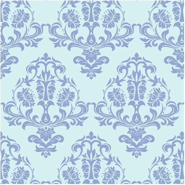 Blue ornamental pattern background