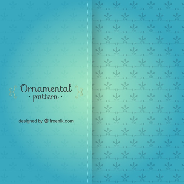 Free vector blue ornamental pattern