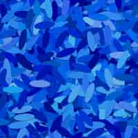 Free vector blue ovals pattern background