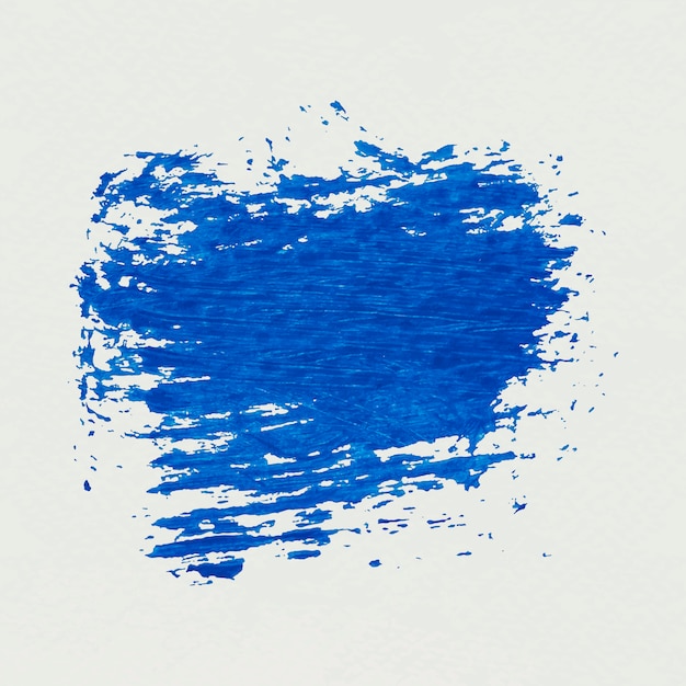 Blue paint brush stroke