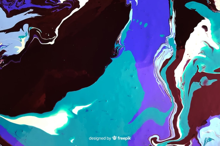 Free Vector blue paint marble texture background