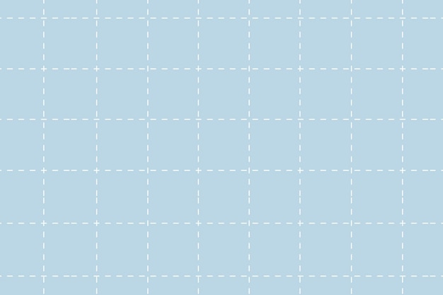 Blue pastel background, grid pattern, cute design vector