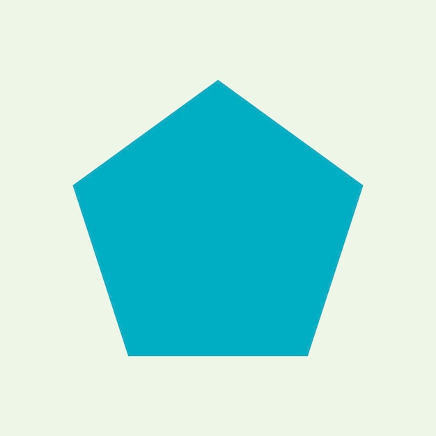 Vettore gratuito vettore di forma geometrica del pentagono blu