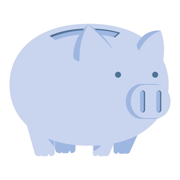 Blue piggy savings money