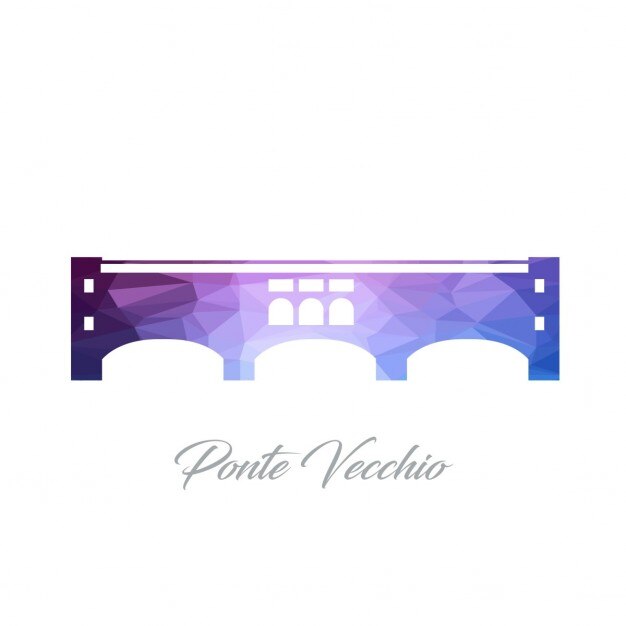 무료 Vector 파란색과 분홍색 기념물, 다각형