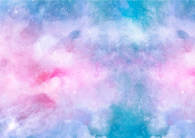 Blue and pink watercolor background