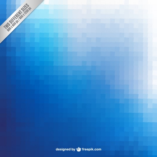 Free vector blue pixels background