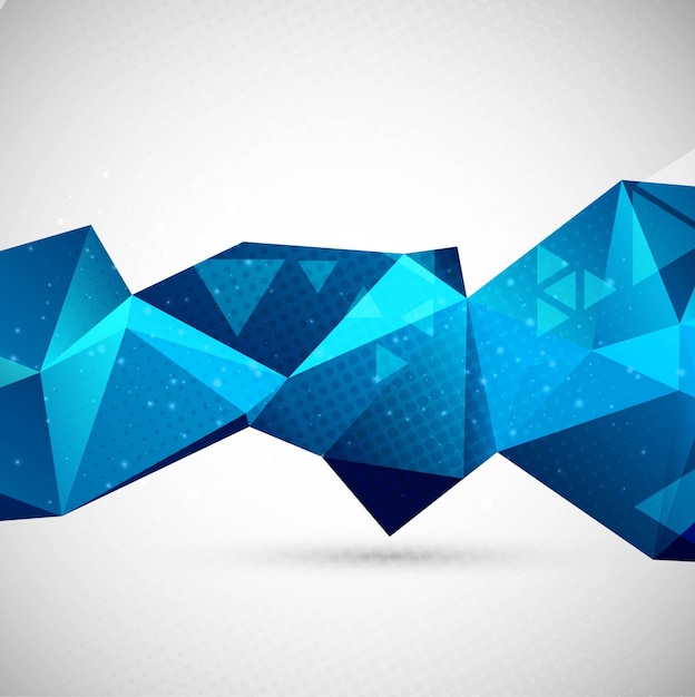 Free vector blue polygon background