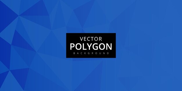 Blue Polygon Pattern Multipurpose Monochrome Abstract Background Banner