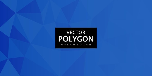 Blue Polygon Pattern Multipurpose Monochrome Abstract Background Banner