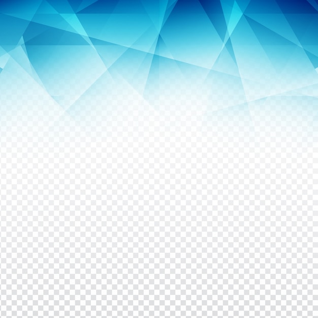 Free vector blue polygonal abstract shapes with a transparent background