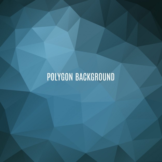 Blue polygonal background design