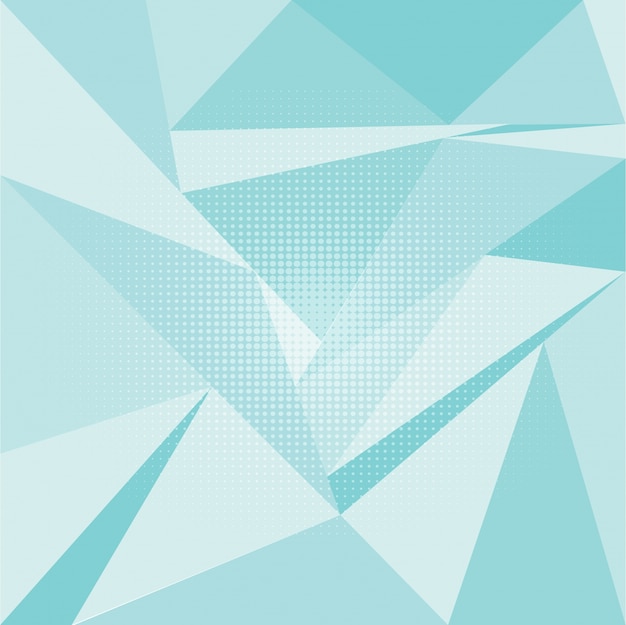 Blue Polygonal Background with Dots