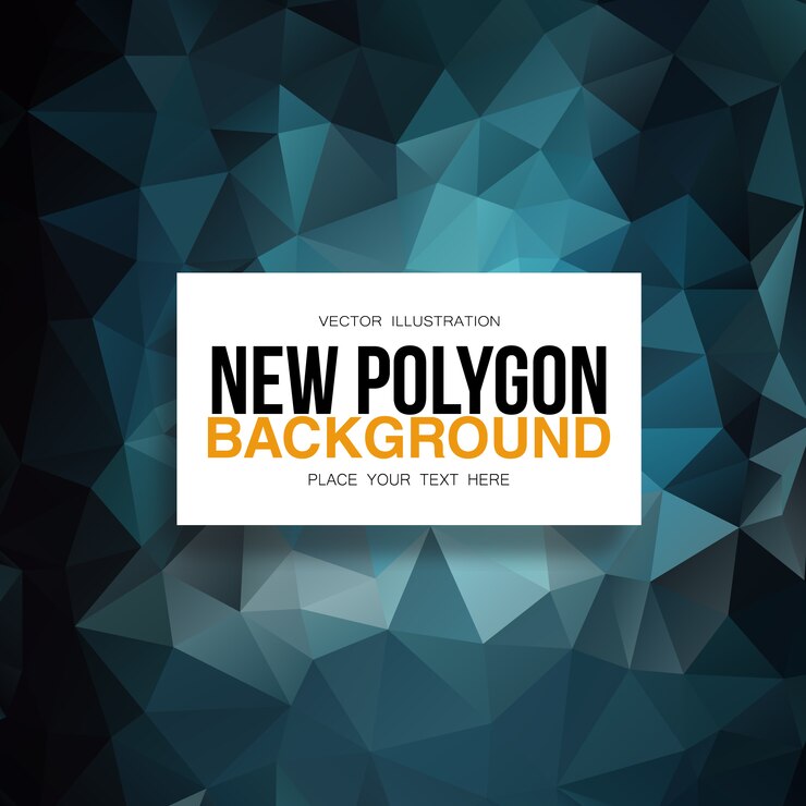 Free Vector blue polygonal background