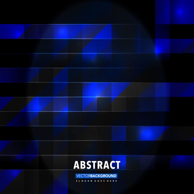 blue polygonal in dark background