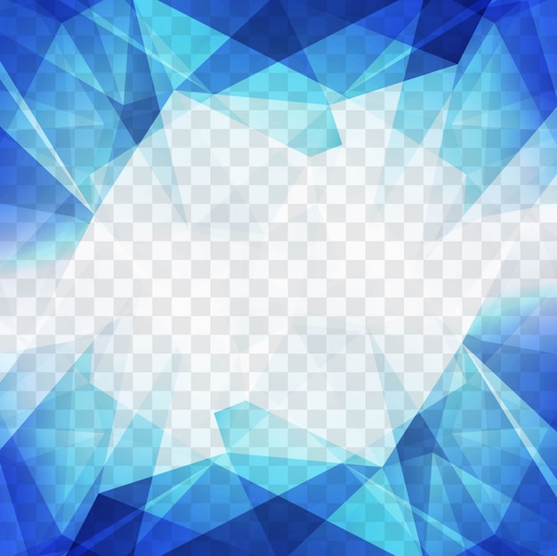 Blue polygonal shapes for a geometric background