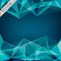 Free vector blue polygons background