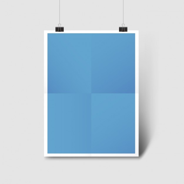 Free Vector blue poster template