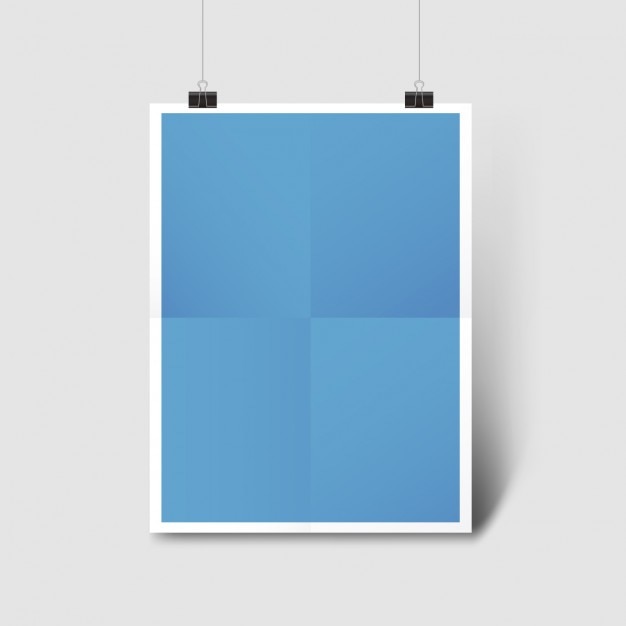 Blue poster template