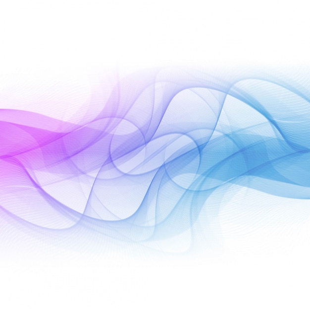 Free vector blue and purple wavy background