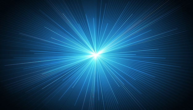 Blue Radial Speed Lines background