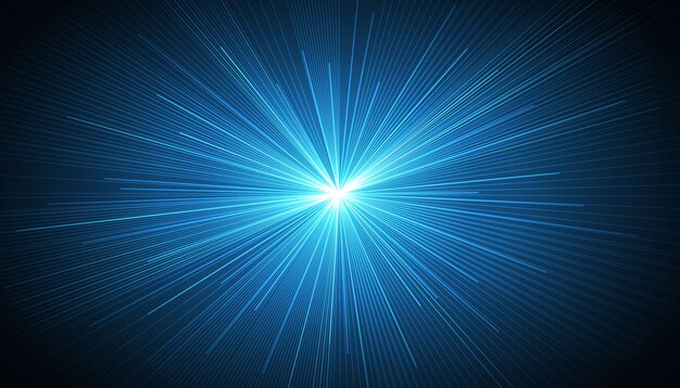 Blue Radial Speed Lines background