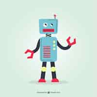 Free vector blue retro robot