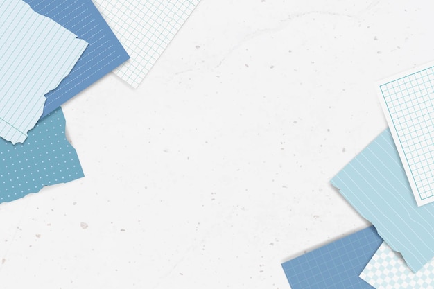 Free vector blue ripped note collection