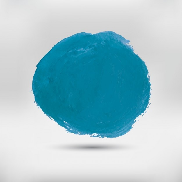 Blue rounded watercolor stain