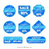Free vector blue sale sticker