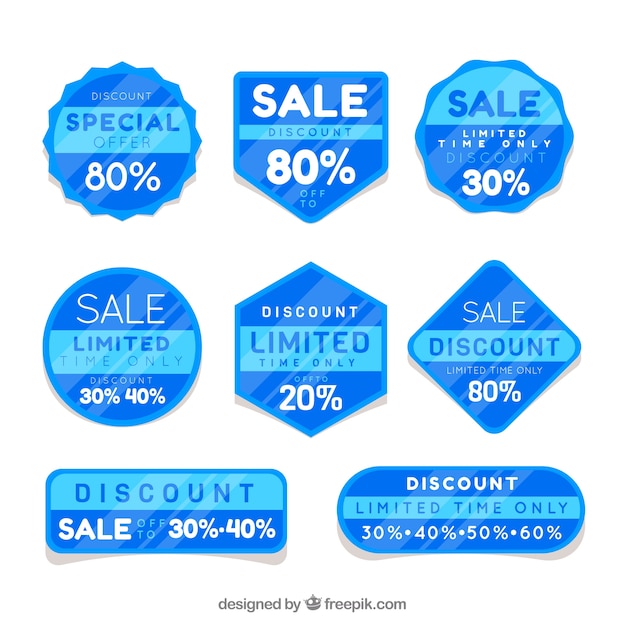 Blue sale sticker