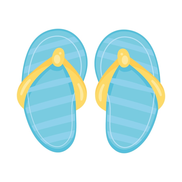 Free Vector blue sandals design
