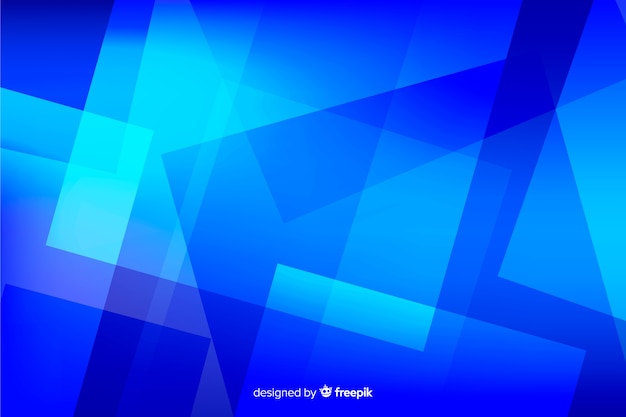 Blue shapes abstract background