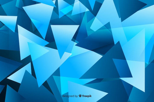 Blue shapes abstract background