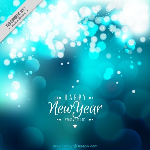 Blue shiny new year background