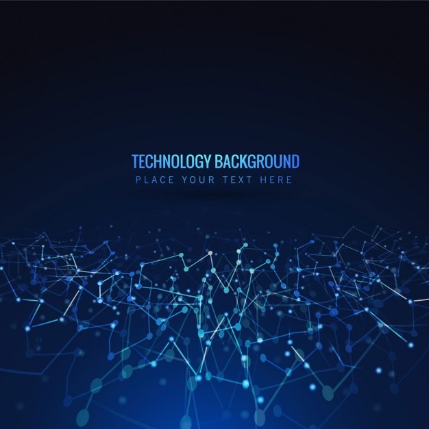 Free vector blue shiny technology background