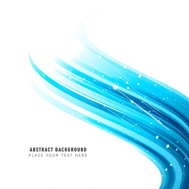 blue shiny wave background