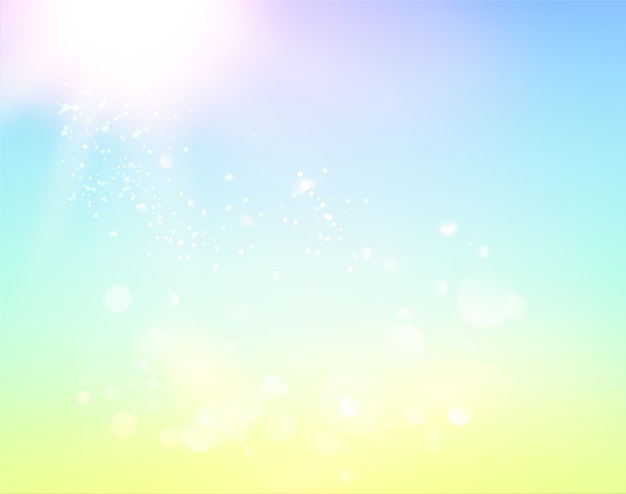 Free vector blue sky and abstract light background.